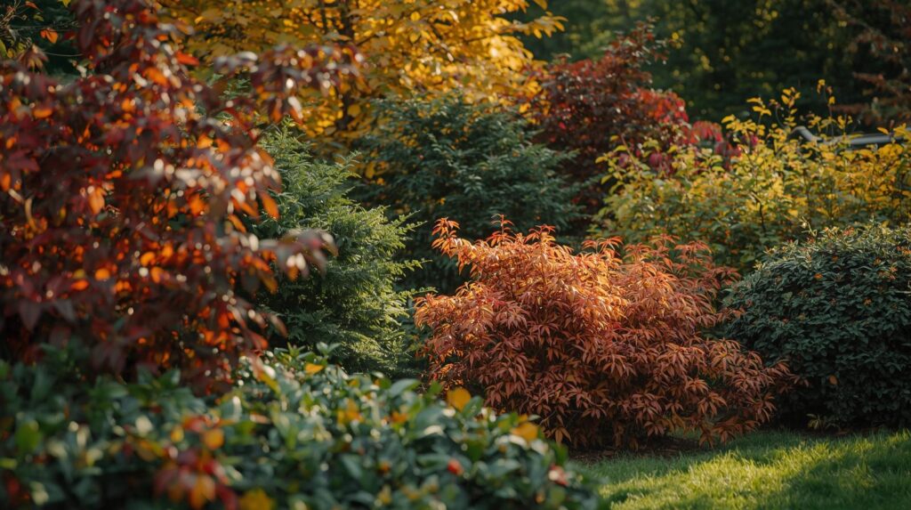 Balatoni kertgondozó őszi munkát végez a kertben: levelet gyűjt, sövényt vág és felkészíti a növényeket a télre, napfényes őszi környezetben.